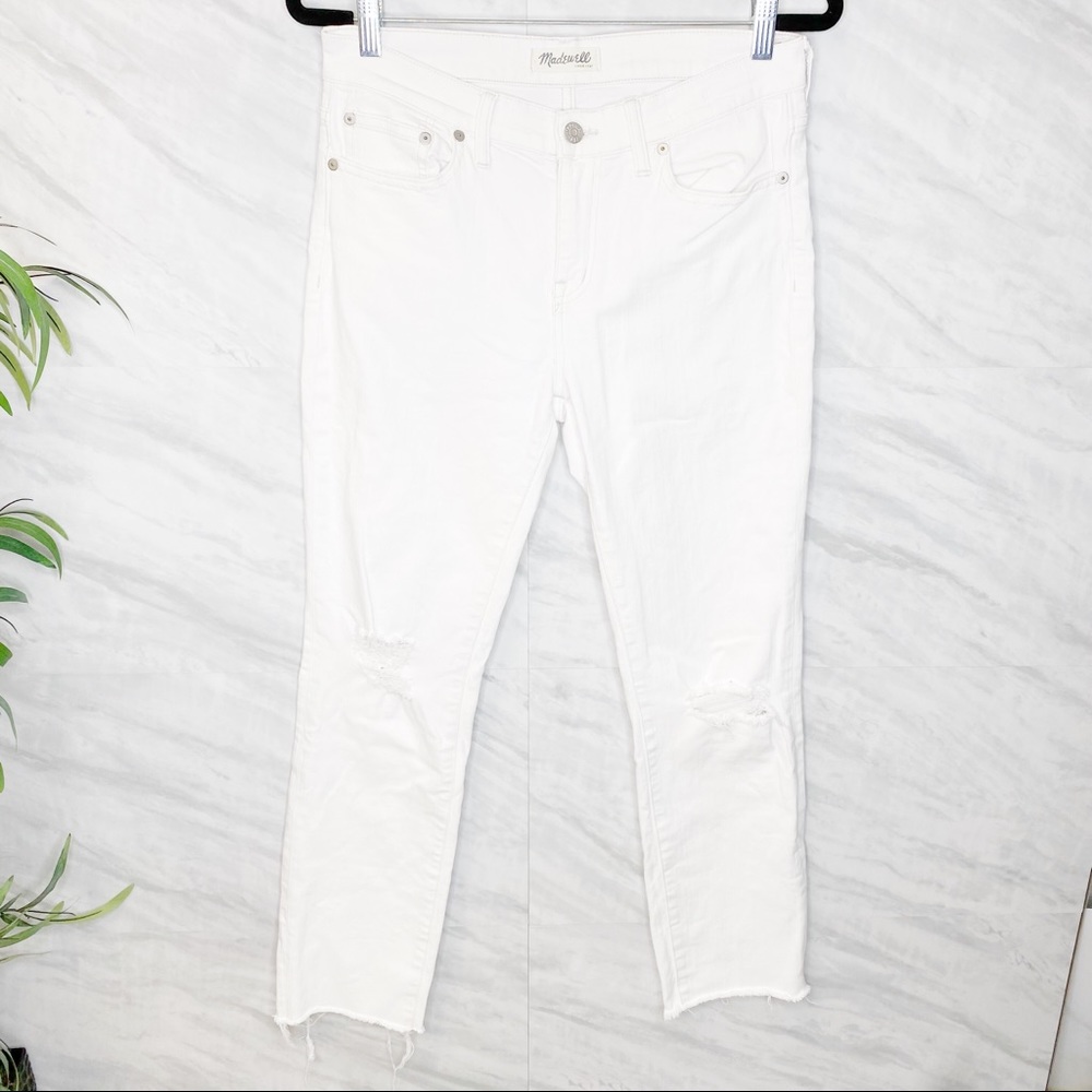 Madewell Ally Straight Destructed Jeans 29